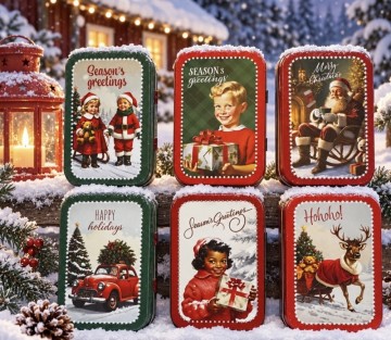 Metallboks JULEMOTIV