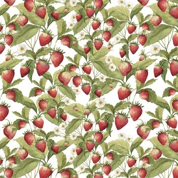 Jordbær med blomst