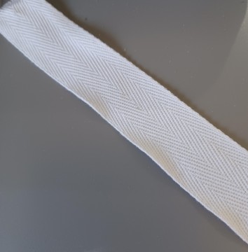 Bendelbånd-hvit 1m