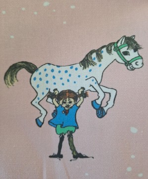 Pippi på rosa bunn