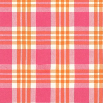 Summer breeze. Rosa,gul og røde ruter
