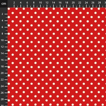 Rød med hvit prikk-Cath kidson