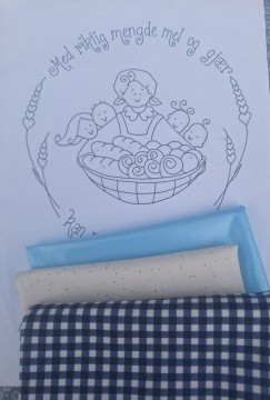 Bakeklede Sy selv  MED RIKTIG MEGDE MEL OG GJÆR...