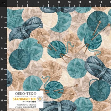 Cosy knit-Beige med garnnøster-146