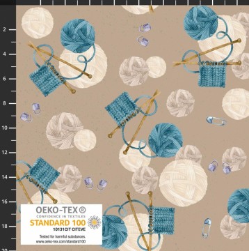 Cosy knit-Beige med garnnøster-147